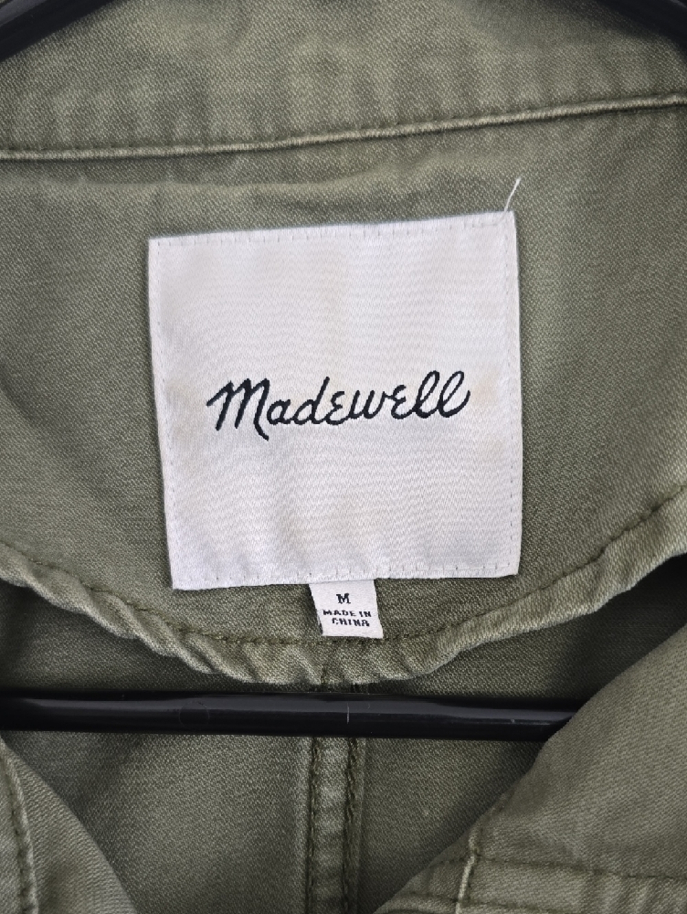 Madewell Olive Green Utility Jacket for Women - Picture 2 of 6